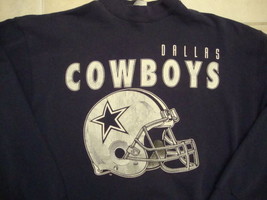 Vintage NFL Dallas Cowboys helmet 50/50 Sweatshirt XL - £20.19 GBP