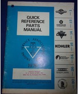 Vintage Briggs &amp; Stratton Fast Moving Original Service Parts Manual 1976 - $13.70 CAD