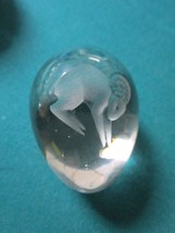 Crystal Egg Paperweight RAM 3&quot; - $846.00 MXN