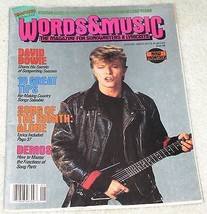DAVID BOWIE WORDS &amp; MUSIC MAGAZINE VINTAGE 1988 - $39.99