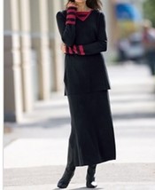 Women&#39;s Winter Day Night black 2PC knit nautical skirt set suit plus size 2X US - £79.12 GBP