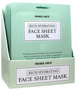 100-TRADER JOE&#39;S RICH HYDRATING FACE SHEET MASKS BRAND NEW - £51.79 GBP