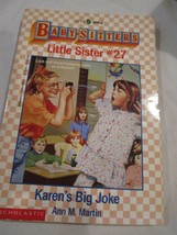 Scholastic Little Apple Babysitters Little Sister #27 Karen&#39;s Big Joke Paperback - £3.97 GBP