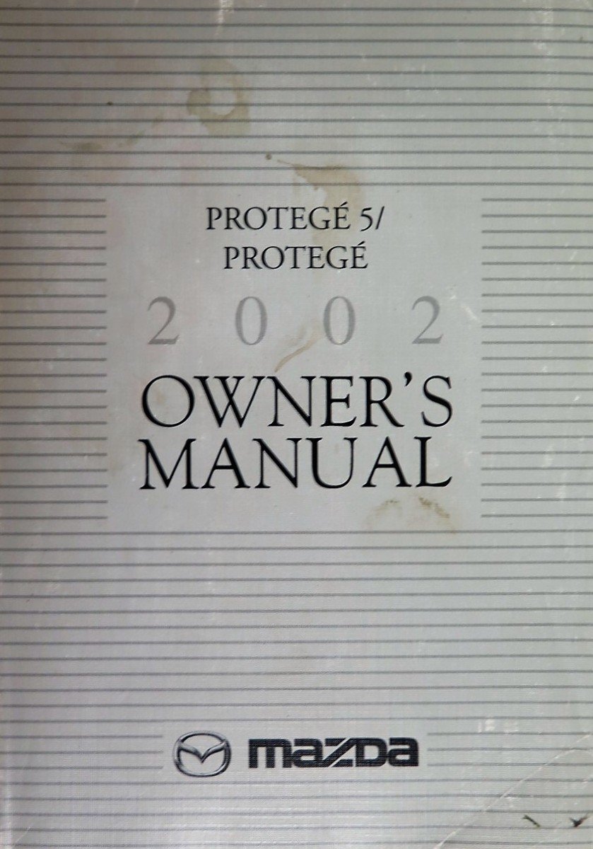 Primary image for 2002 Mazda Protege 5 Protege Owner's Manual [Paperback] Mazda Motor Corp.
