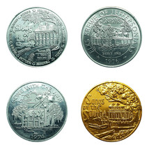 USA Tokens Lot of 4, 1974-1981 Songs of the South Carnival Charity 00371 - £21.32 GBP