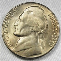 1950-D Jefferson Nickel Nice Bloom Hints of Color Good Steps GEM UNC AD638 - $24.12