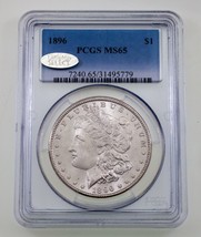 1896 Argento Morgan Dollaro Selezionato By PCGS Come MS65 - $247.49