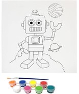 Misco Toys Robot Canvas Paint Kit 11 Piece Art Set with Pre-Drawn Outline - $147.44 MXN