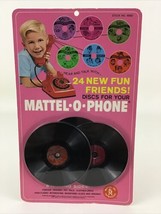 Mattel-O-Phone Discs Vintage 1967 Toy Telephone 6 Talking Sides Pets Inv... - $49.45