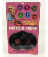 Mattel-O-Phone Discs Vintage 1967 Toy Telephone 6 Talking Sides Pets Inv... - $51.43