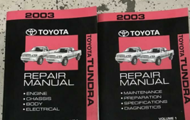 2003 Toyota Tundra Truck Shop Service Workshop Repair Manual Set New-
show or... - £203.48 GBP