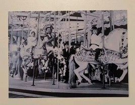 People Riding Coney Island Carosuel Postcard Photograph Taken 1906 PC c2000 - £10.27 GBP