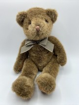 Russ Kensington Baby’s First Soft Teddy Bear Plush 15&quot; W/ Bow Beans Trad... - $10.44