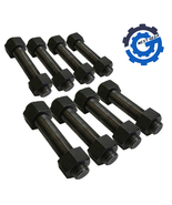 Piping Flange Kit set of 8 Stud/Nuts Grade 2H Heavy Hex Heat Treated FNW... - $38.43 CAD