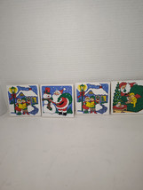 ArtMark Vintage Christmas 1987 Tile Trivets set of 4 - NO CRACKS OR CHIPS - $11.87