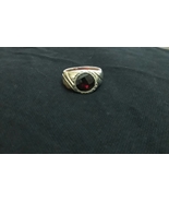 Red Garnet Silver Ring. - £196.39 GBP