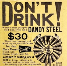 Smith &amp; Winchester Steel Mill 1894 Advertisement Victorian Water Pump 5 ... - $19.99