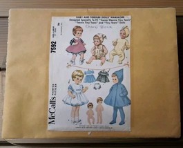 Vintage 1964 McCall&#39;s Pattern #7592. Baby and Toddler Dolls Wardrobe - £8.94 GBP