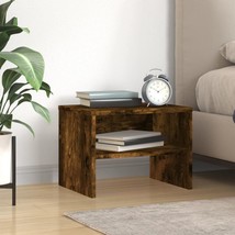 Industrial Rustic Smoked Oak Wooden Bedside Table Cabinet Side End Sofa Tables - £22.82 GBP