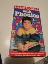 Learn to Read With Phonics (VHS) Classic Children&#39;s Reading Tool Video - £6.49 GBP