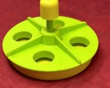 Vintage Fisher Price Little People Playground Merry Go Round Yellow Green - $9.85