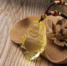 Natural citrine pendant Maitreya Buddha pendants - £18.98 GBP