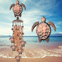Sea Turtle Wind Chime, Beautiful Wind Chime with Turtles and Bells - £23.29 GBP