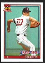 Boston Red Sox Tom Bolton 1991 Topps #37 - £0.39 GBP