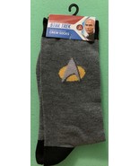 Star Trek Ship The NEXT Generation CBS Crew Socks Men’s Size 10-13 Gry B... - $180.38 MXN