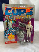 1988 Hasbro COPS "DR. BADVIBES" Poseable Action Figure in Sealed Blister Pack - $118.75