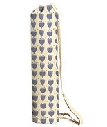 Vietsbay Sport Blue Floral Pattern-2 Printed Canvas Yoga Mat Bags Carriers - £17.66 GBP