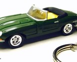  RARE KEY CHAIN RACING GREEN JAGUAR E-TYPE CONVERTIBLE CUSTOM Ltd GREAT ... - $68.98