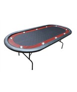 96&quot; Foldable Poker Table - Wooden Racetrack - $22,502.49 MXN