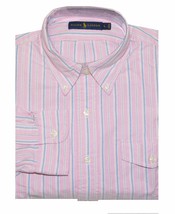 Ralph Lauren  - Men Front Pocket Stripe Oxford Shirt - Size L - Pink/Blu... - £39.92 GBP