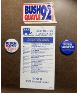 1992 George H. Bush / Dan Quayle Ballot Plus 1992 and 1988 Bush / Quayle... - $18.08 CAD