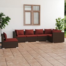  Garden Lounge Set Brown and Cinnamon Red - €637,11 EUR