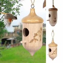 Hummingbird House Wooden  Wild Bird For Outdoor Hanging Feeder - £16.98 GBP