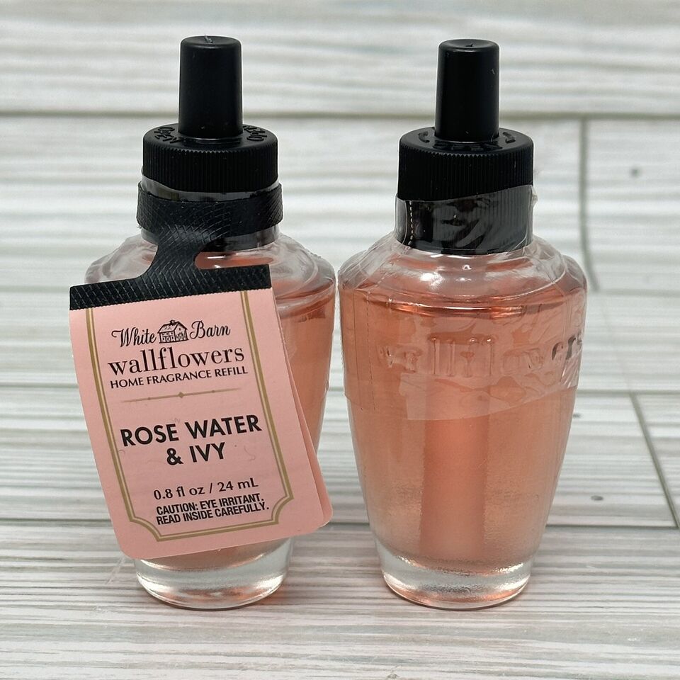Bath & Body Works Wallflowers Rose Water & Ivy Refill Bulbs 2 pack New - $12.86