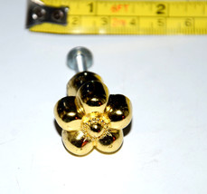 gold flower knob handle cabinet pull - £3.10 GBP