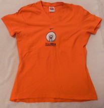Woman&#39;s Medium 8 10 Nike Team Illinois Basketball Orange S/S Tee Shirt Top New  - £15.75 GBP