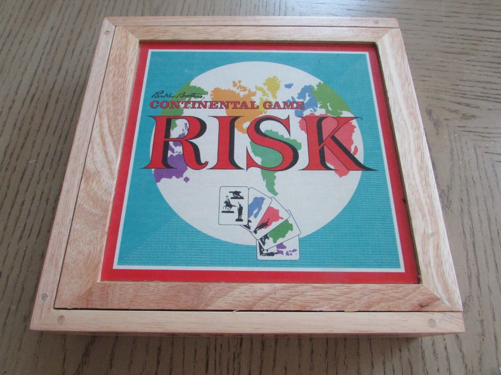 Milton Bradley 41631 Risk Nostalgia Game Series Wood Storage Box 2003 - $18.55