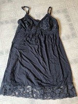 Soma Cool Nights Soft Support Lace Chemise Medium Black - £22.99 GBP