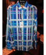 Robert graham seattle blue shirt Medium