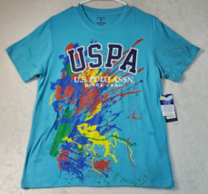 US Polo Assn. Sleepwear Shirt Boys Size 14/16 Blue Short Sleeve Round Neck - $14.98