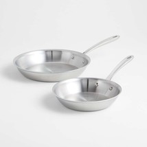 All-Clad  Stainless Steel D3 Everyday Deep  8.5 Inch  and 10.5 Inch Fry-Pan Set - $140.24