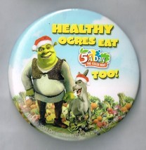 Shrek Movie Pin Back Button Pinback - £7.46 GBP