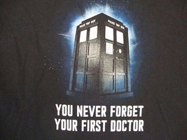 Doctor Who British Sci Fi Television Show Fan Funny Humor Black T Shirt M - £11.88 GBP