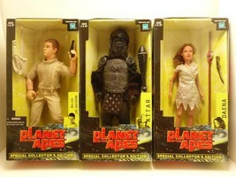 Planet Of The Apes Hasbro Action Figure ATTER DAENA MAJOR Lot 3 2001 12&quot; - £172.96 GBP