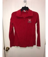Columbia Womens 1/4 Zip Pullover Fleece Red MIAMI Sweatshirt Top SZ XS - €12,11 EUR