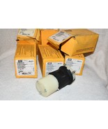 Lot 6 HUBBELL HBL2313 TWIST-LOCK CONNECTOR 20A 125V  2P NEW Complete w5c - $96.00 CAD